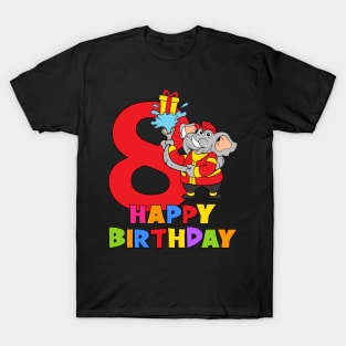 8th Birthday Party 8 Year Old Eight Years T-Shirt